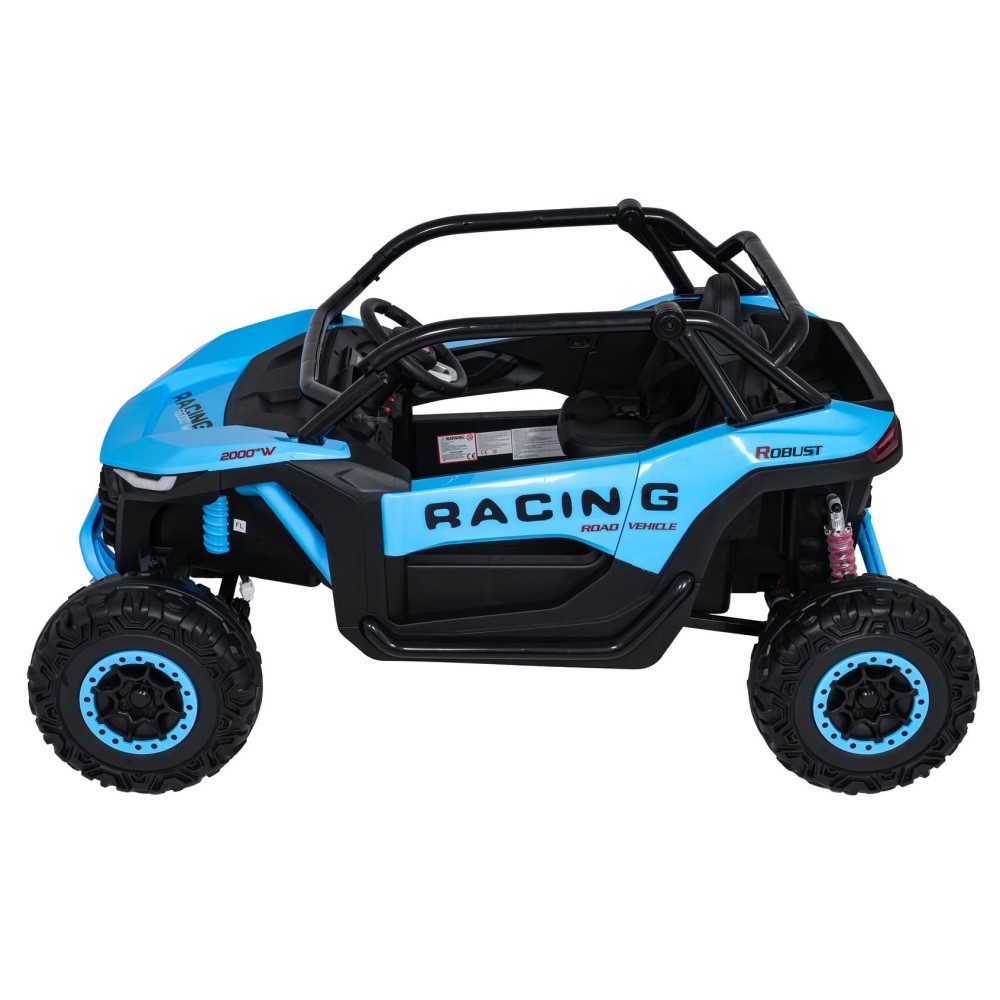 JOKO Elektrické autíčko Buggy RACING Road 2000 4x4, 4x120W, 24V, kožené sedadlo, penové kolesá, modré