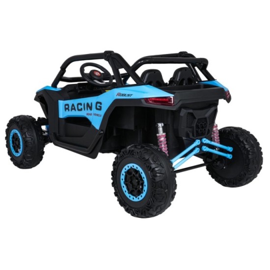 JOKO Elektrické autíčko Buggy RACING Road 2000 4x4, 4x120W, 24V, kožené sedadlo, penové kolesá, modré