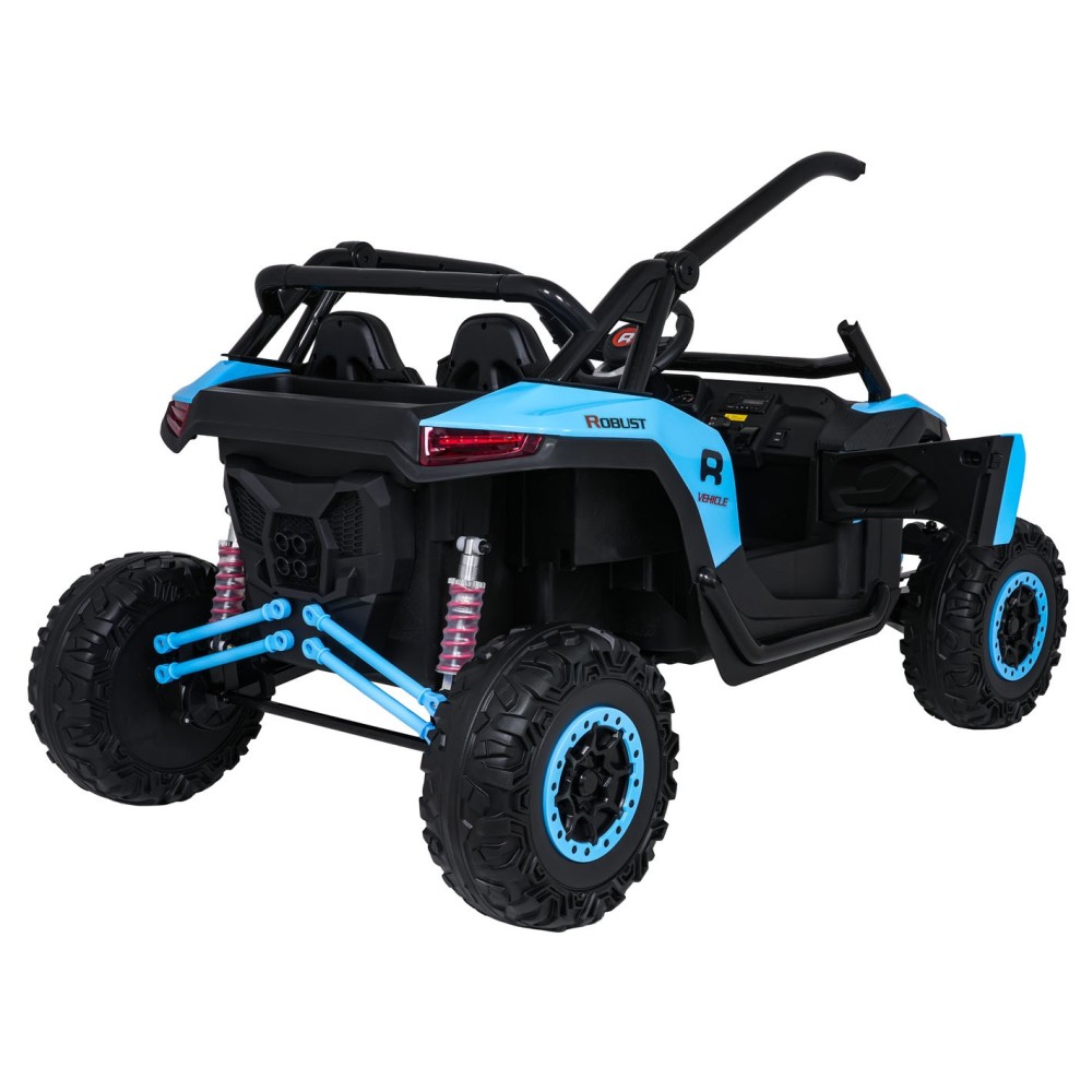 JOKO Elektrické autíčko Buggy RACING Road 2000 4x4, 4x120W, 24V, kožené sedadlo, penové kolesá, modré