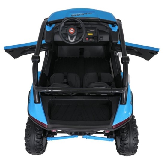 JOKO Elektrické autíčko Buggy RACING Road 2000 4x4, 4x120W, 24V, kožené sedadlo, penové kolesá, modré