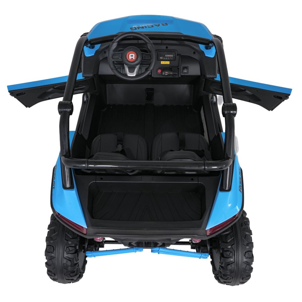 JOKO Elektrické autíčko Buggy RACING Road 2000 4x4, 4x120W, 24V, kožené sedadlo, penové kolesá, modré