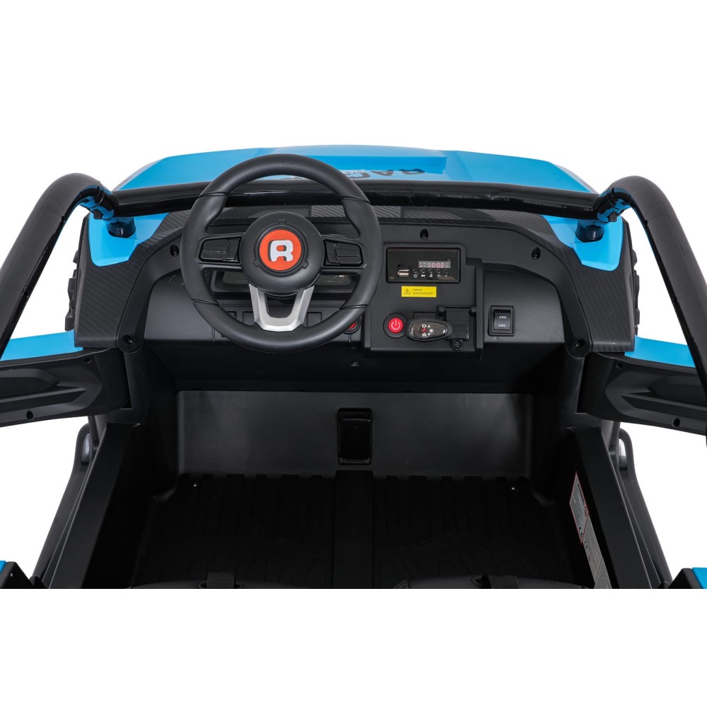 JOKO Elektrické autíčko Buggy RACING Road 2000 4x4, 4x120W, 24V, kožené sedadlo, penové kolesá, modré