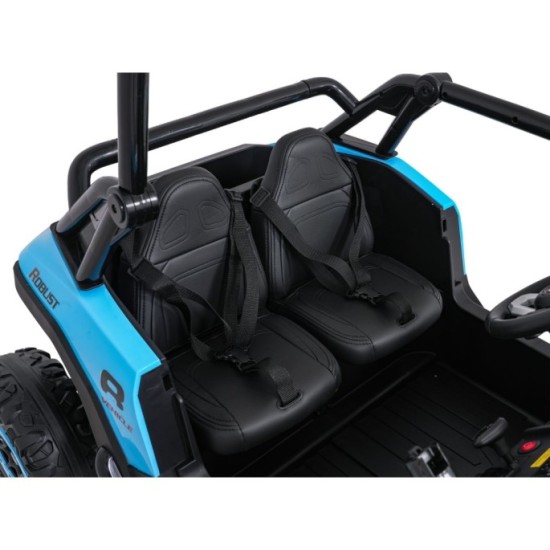 JOKO Elektrické autíčko Buggy RACING Road 2000 4x4, 4x120W, 24V, kožené sedadlo, penové kolesá, modré