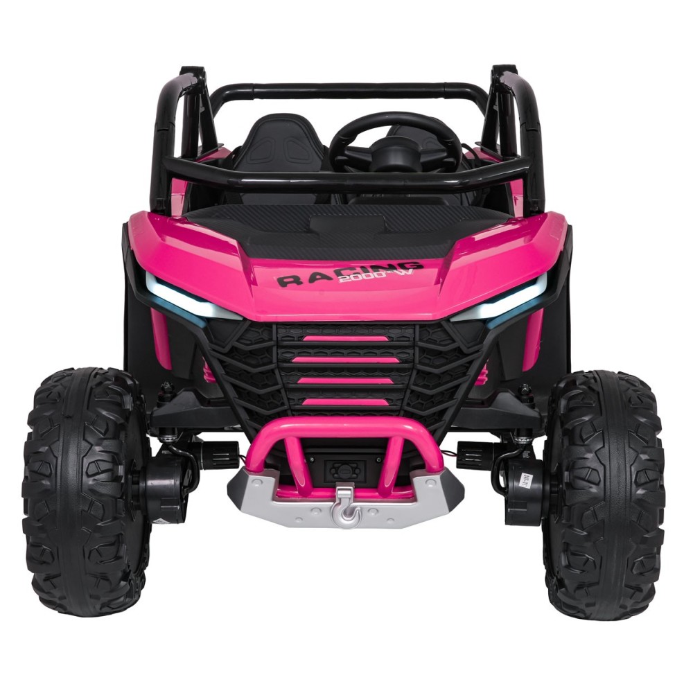 JOKO Elektrické autíčko Buggy RACING Road 2000 4x4, 4x120W, 24V, kožené sedadlo, penové kolesá, ružové