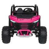 JOKO Elektrické autíčko Buggy RACING Road 2000 4x4, 4x120W, 24V, kožené sedadlo, penové kolesá, ružové