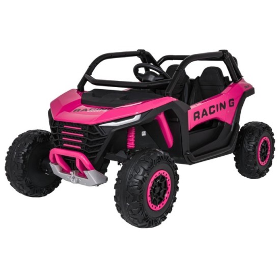 JOKO Elektrické autíčko Buggy RACING Road 2000 4x4, 4x120W, 24V, kožené sedadlo, penové kolesá, ružové