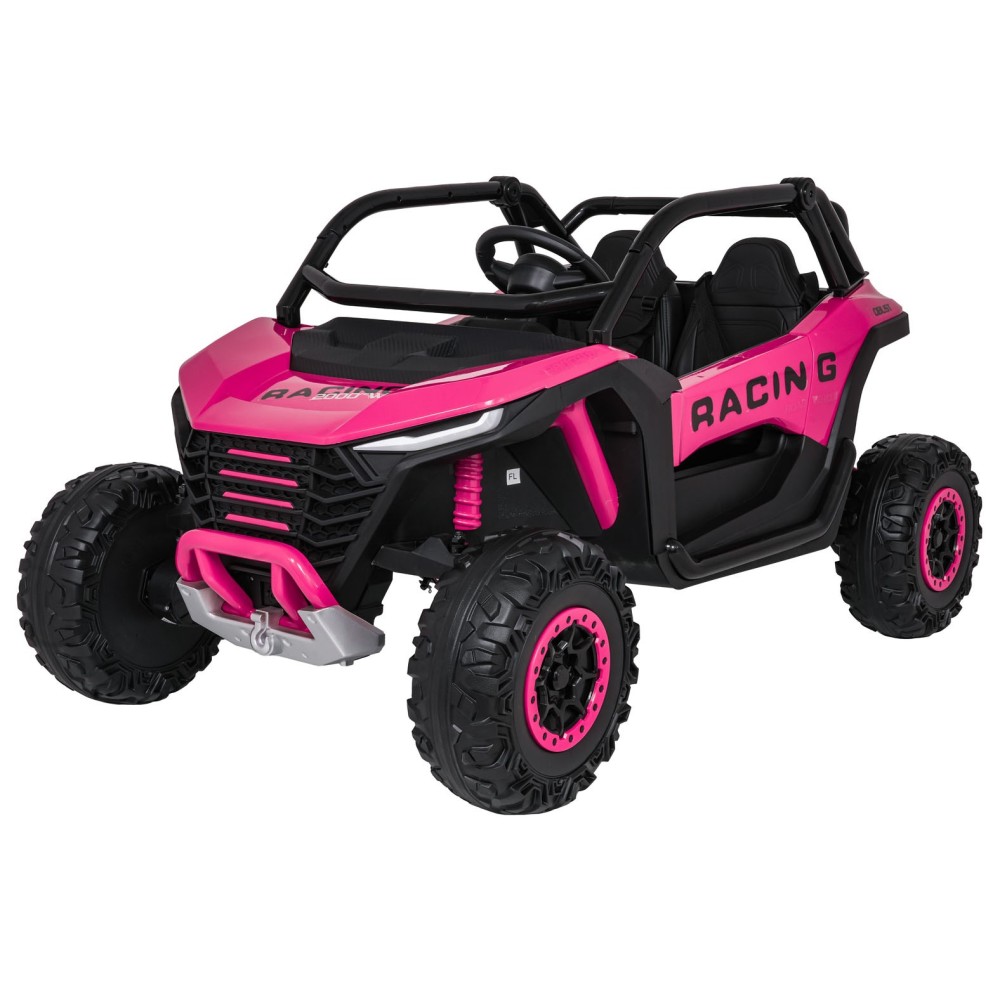 JOKO Elektrické autíčko Buggy RACING Road 2000 4x4, 4x120W, 24V, kožené sedadlo, penové kolesá, ružové