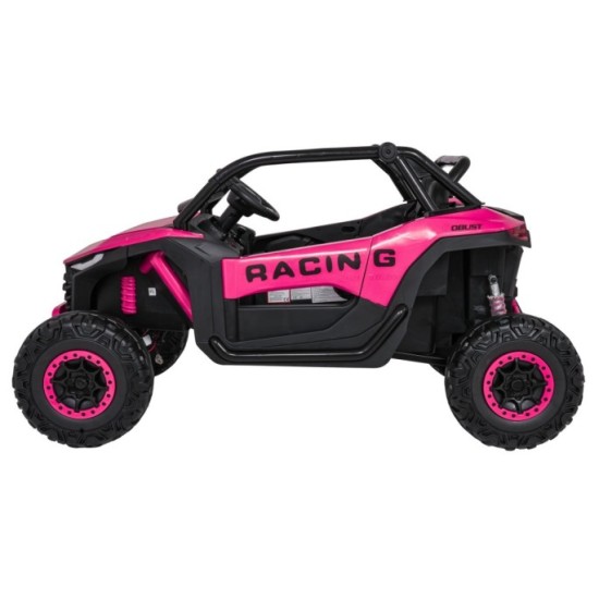 JOKO Elektrické autíčko Buggy RACING Road 2000 4x4, 4x120W, 24V, kožené sedadlo, penové kolesá, ružové