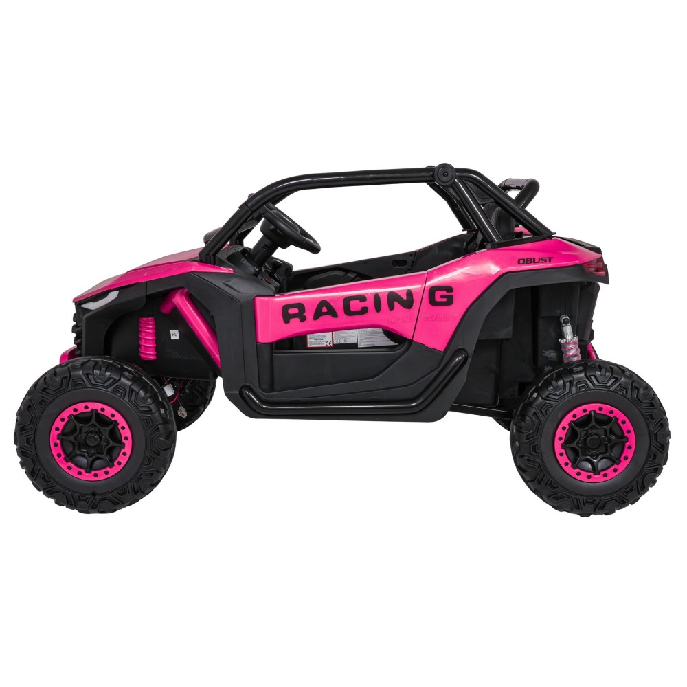 JOKO Elektrické autíčko Buggy RACING Road 2000 4x4, 4x120W, 24V, kožené sedadlo, penové kolesá, ružové