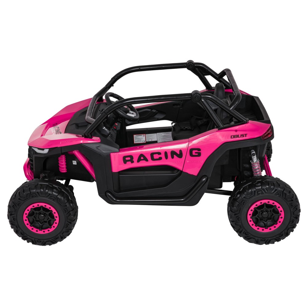 JOKO Elektrické autíčko Buggy RACING Road 2000 4x4, 4x120W, 24V, kožené sedadlo, penové kolesá, ružové