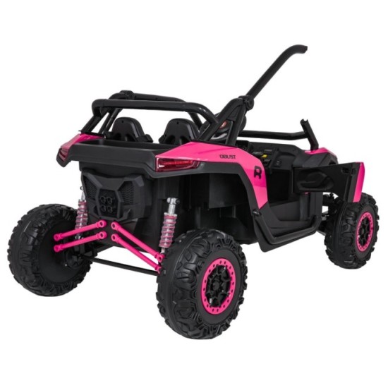 JOKO Elektrické autíčko Buggy RACING Road 2000 4x4, 4x120W, 24V, kožené sedadlo, penové kolesá, ružové