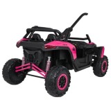 JOKO Elektrické autíčko Buggy RACING Road 2000 4x4, 4x120W, 24V, kožené sedadlo, penové kolesá, ružové