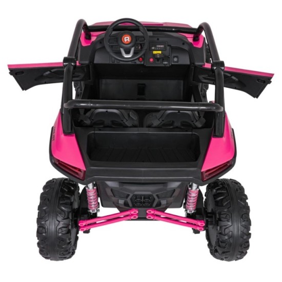 JOKO Elektrické autíčko Buggy RACING Road 2000 4x4, 4x120W, 24V, kožené sedadlo, penové kolesá, ružové