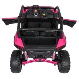 JOKO Elektrické autíčko Buggy RACING Road 2000 4x4, 4x120W, 24V, kožené sedadlo, penové kolesá, ružové