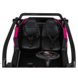 JOKO Elektrické autíčko Buggy RACING Road 2000 4x4, 4x120W, 24V, kožené sedadlo, penové kolesá, ružové