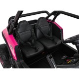 JOKO Elektrické autíčko Buggy RACING Road 2000 4x4, 4x120W, 24V, kožené sedadlo, penové kolesá, ružové