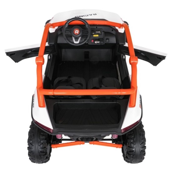 JOKO Elektrické autíčko Buggy RACING Road 2000 4x4, 4x120W, 24V, kožené sedadlo, penové kolesá, biele