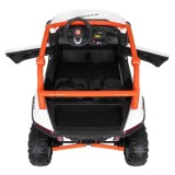 JOKO Elektrické autíčko Buggy RACING Road 2000 4x4, 4x120W, 24V, kožené sedadlo, penové kolesá, biele