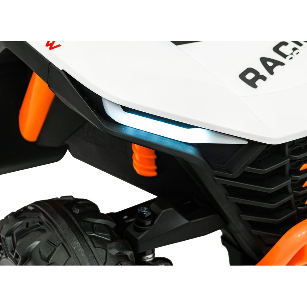 JOKO Elektrické autíčko Buggy RACING Road 2000 4x4, 4x120W, 24V, kožené sedadlo, penové kolesá, biele