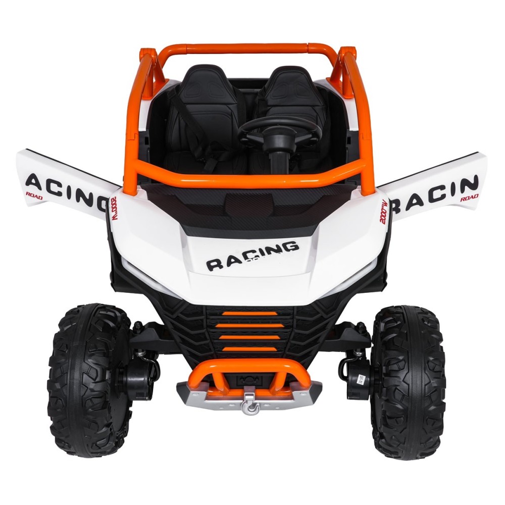 JOKO Elektrické autíčko Buggy RACING Road 2000 4x4, 4x120W, 24V, kožené sedadlo, penové kolesá, biele