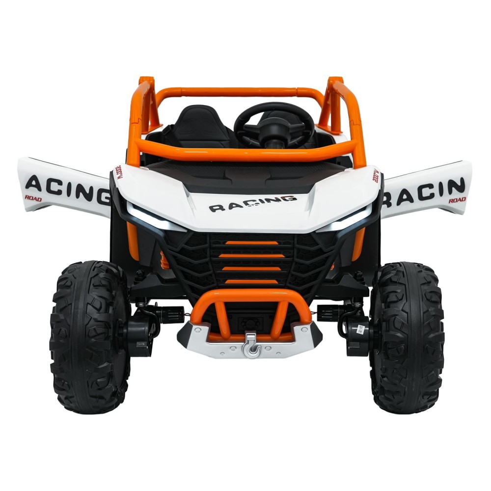 JOKO Elektrické autíčko Buggy RACING Road 2000 4x4, 4x120W, 24V, kožené sedadlo, penové kolesá, biele