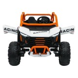 JOKO Elektrické autíčko Buggy RACING Road 2000 4x4, 4x120W, 24V, kožené sedadlo, penové kolesá, biele