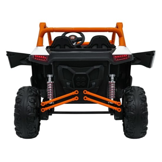 JOKO Elektrické autíčko Buggy RACING Road 2000 4x4, 4x120W, 24V, kožené sedadlo, penové kolesá, biele