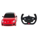 Rastar RC Auto Volkswagen Beetle 1:14 na diaľkové ovládanie + Led Svetlá, červené