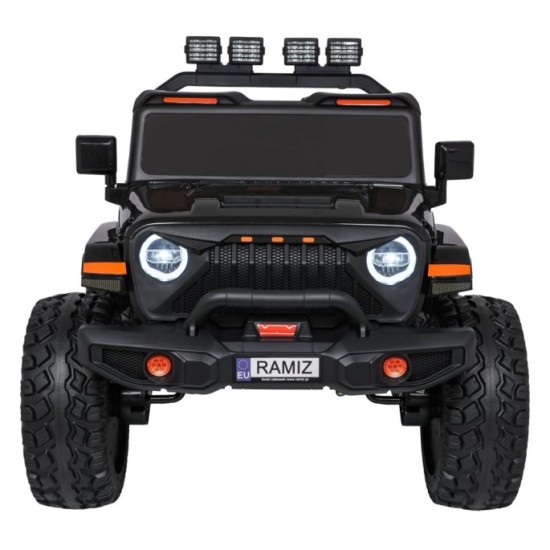 JOKO Elektrické autíčko Extreme Sport 4x4 280W,24V, zmena veľkosti autíčka od 114cm do 128cm, Dvojmiestne Kožené sedadlo, Penové