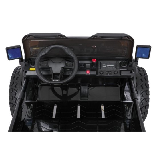 JOKO Elektrické autíčko Extreme Sport 4x4 280W,24V, zmena veľkosti autíčka od 114cm do 128cm, Dvojmiestne Kožené sedadlo, Penové
