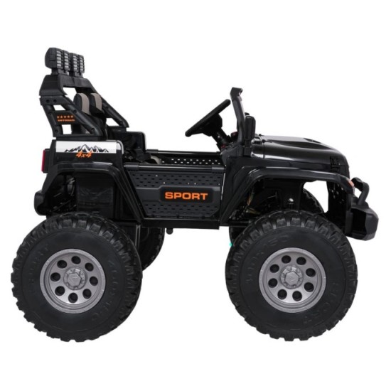JOKO Elektrické autíčko Extreme Sport 4x4 280W,24V, zmena veľkosti autíčka od 114cm do 128cm, Dvojmiestne Kožené sedadlo, Penové