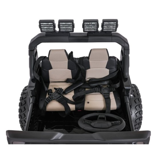 JOKO Elektrické autíčko Extreme Sport 4x4 280W,24V, zmena veľkosti autíčka od 114cm do 128cm, Dvojmiestne Kožené sedadlo, Penové