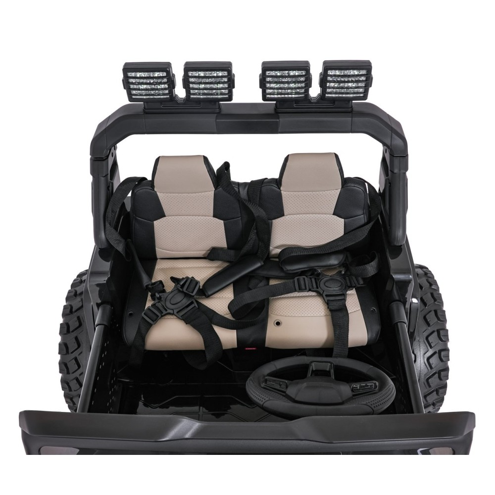 JOKO Elektrické autíčko Extreme Sport 4x4 280W,24V, zmena veľkosti autíčka od 114cm do 128cm, Dvojmiestne Kožené sedadlo, Penové