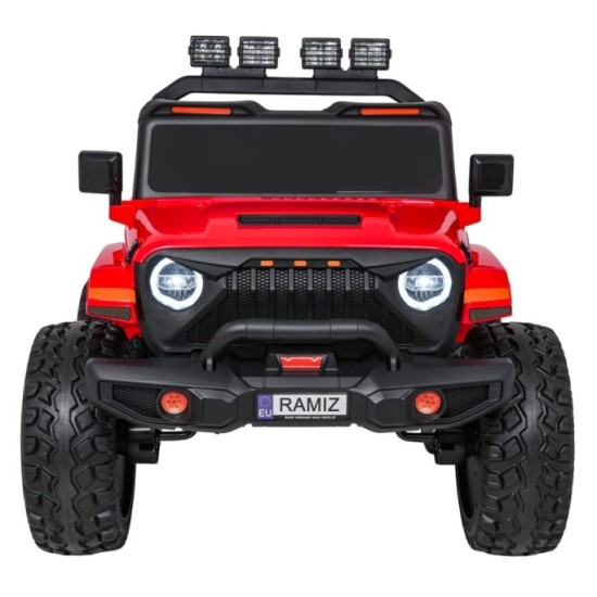 JOKO Elektrické autíčko Extreme Sport 4x4 280W,24V, zmena veľkosti autíčka od 114cm do 128cm, Dvojmiestne Kožené sedadlo, Penové