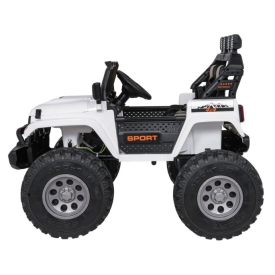 JOKO Elektrické autíčko Extreme Sport 4x4 280W,24V, zmena veľkosti autíčka od 114cm do 128cm, Dvojmiestne Kožené sedadlo, Penové