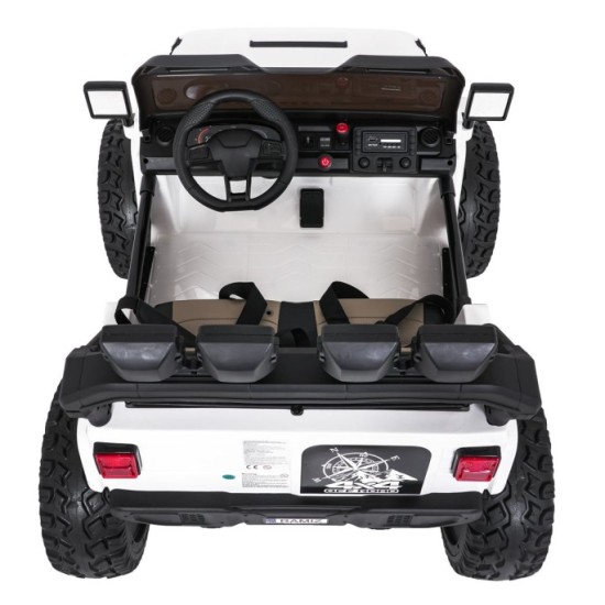 JOKO Elektrické autíčko Extreme Sport 4x4 280W,24V, zmena veľkosti autíčka od 114cm do 128cm, Dvojmiestne Kožené sedadlo, Penové