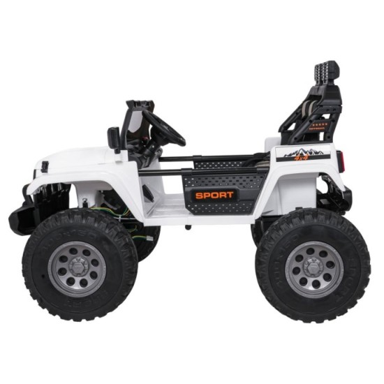 JOKO Elektrické autíčko Extreme Sport 4x4 280W,24V, zmena veľkosti autíčka od 114cm do 128cm, Dvojmiestne Kožené sedadlo, Penové