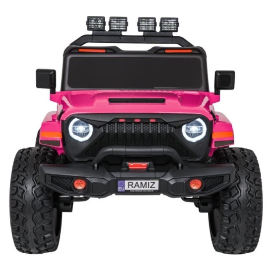 JOKO Elektrické autíčko Extreme Sport 4x4 280W,24V, zmena veľkosti autíčka od 114cm do 128cm, Dvojmiestne Kožené sedadlo, Penové