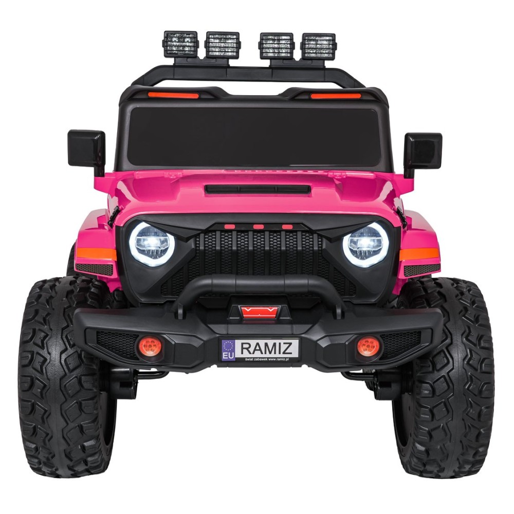JOKO Elektrické autíčko Extreme Sport 4x4 280W,24V, zmena veľkosti autíčka od 114cm do 128cm, Dvojmiestne Kožené sedadlo, Penové