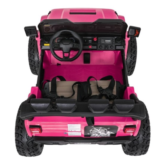 JOKO Elektrické autíčko Extreme Sport 4x4 280W,24V, zmena veľkosti autíčka od 114cm do 128cm, Dvojmiestne Kožené sedadlo, Penové