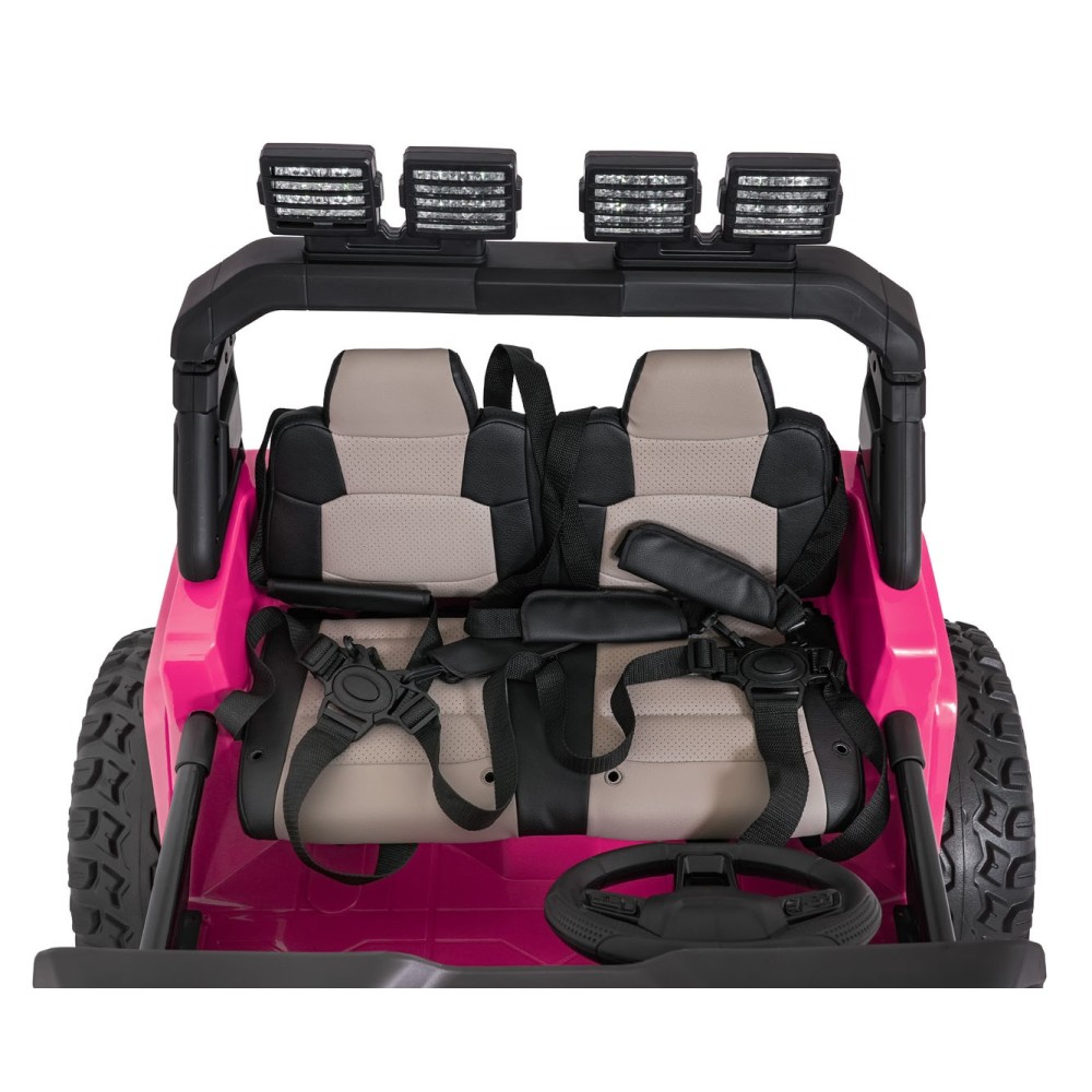 JOKO Elektrické autíčko Extreme Sport 4x4 280W,24V, zmena veľkosti autíčka od 114cm do 128cm, Dvojmiestne Kožené sedadlo, Penové
