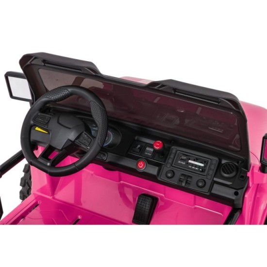 JOKO Elektrické autíčko Extreme Sport 4x4 280W,24V, zmena veľkosti autíčka od 114cm do 128cm, Dvojmiestne Kožené sedadlo, Penové