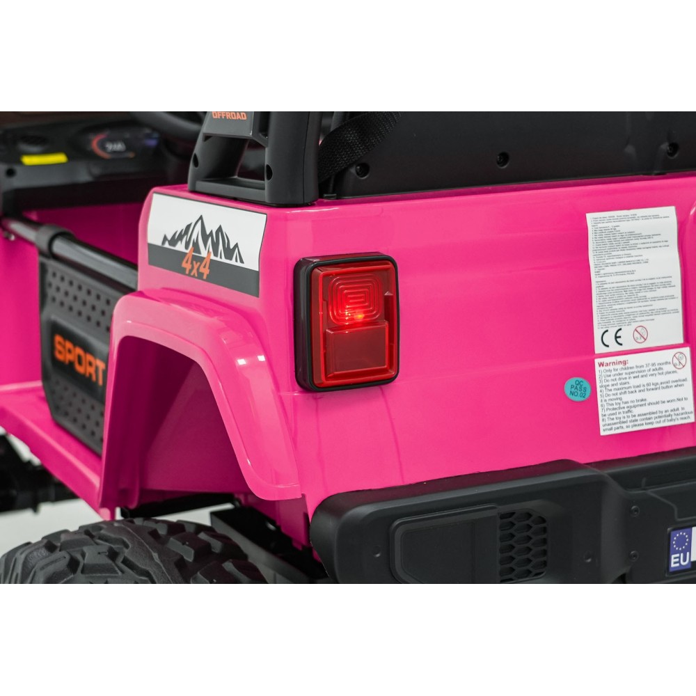 JOKO Elektrické autíčko Extreme Sport 4x4 280W,24V, zmena veľkosti autíčka od 114cm do 128cm, Dvojmiestne Kožené sedadlo, Penové