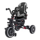 Sportrike Detská Trojkolka RIDER, detský bicykel 3v1 s vodiacou tyčou, sivá