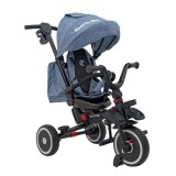 Sportrike Detská Trojkolka RIDER, detský bicykel 3v1 s vodiacou tyčou, modrá