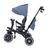 Sportrike Detská Trojkolka RIDER, detský bicykel 3v1 s vodiacou tyčou, modrá