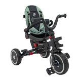 Sportrike Detská Trojkolka RIDER, detský bicykel 3v1 s vodiacou tyčou, zelená