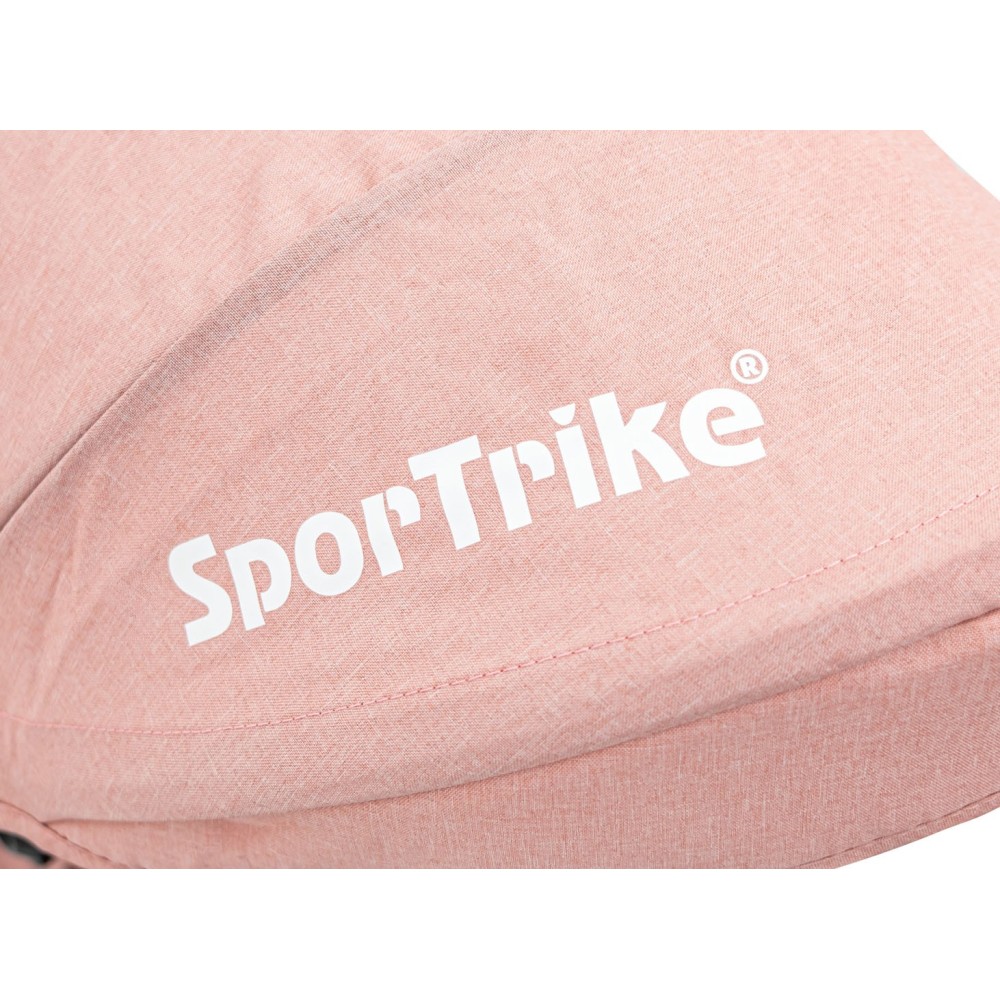 Sportrike Detská Trojkolka RIDER, detský bicykel 3v1 s vodiacou tyčou, ružová