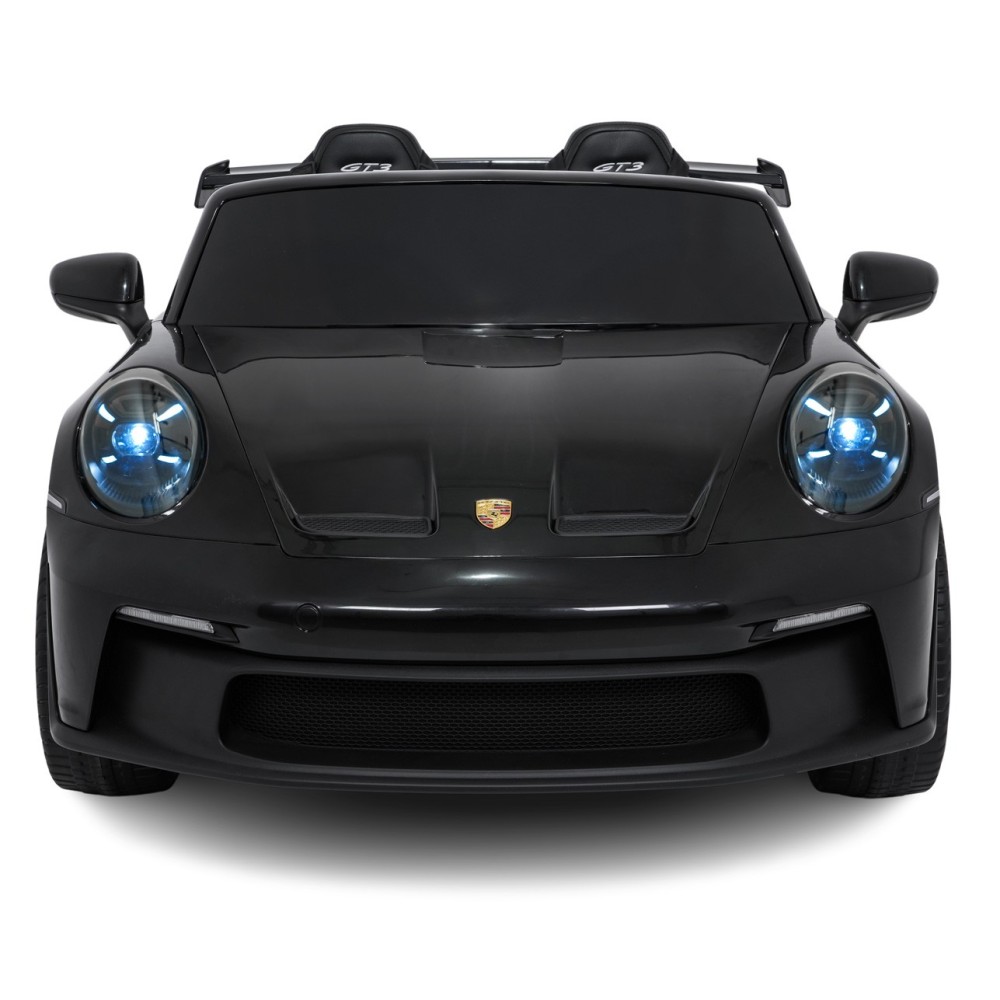 JOKO Elektrické Autíčko Porsche 911 GT 3 4x200W 24V, penové kolesá, kožené sedadlo, Nosnosť 50kg, čierne
