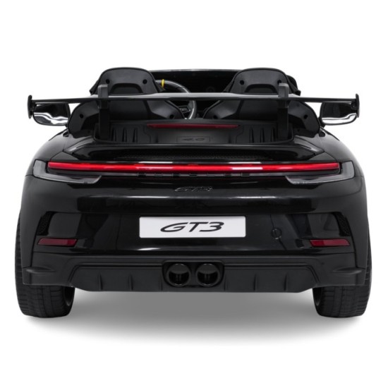 JOKO Elektrické Autíčko Porsche 911 GT 3 4x200W 24V, penové kolesá, kožené sedadlo, Nosnosť 50kg, čierne